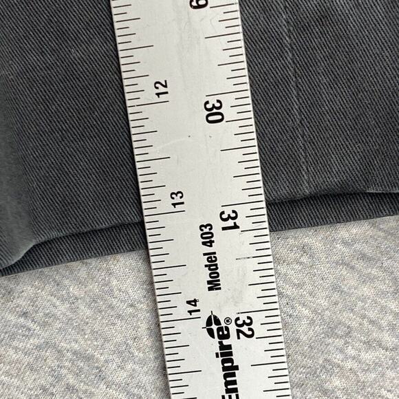 Eddie Bauer Pants Mens 34 Grey Straight Leg Flat Front Outdoor Casual Cotton - Picture 7 of 13